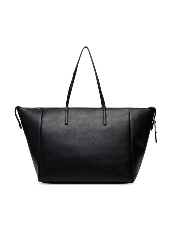 Tommy Jeans Torbica Tommy Jeans Tjw Bold Tote AW0AW18786 Crna