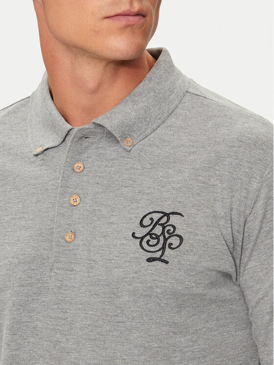 Brave Soul Brave Soul Polo majica MLT-412KLAY Siva Regular Fit