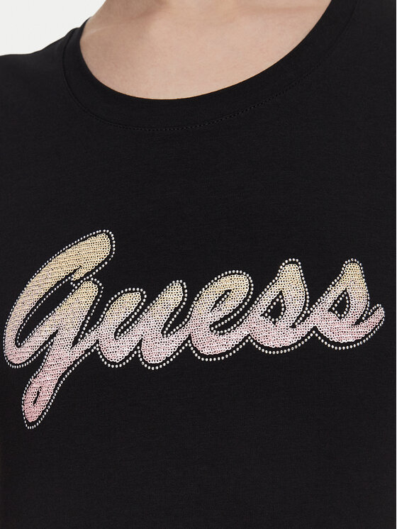 Guess Guess Camiseta W6YI56 K5028 Negro Slim Fit