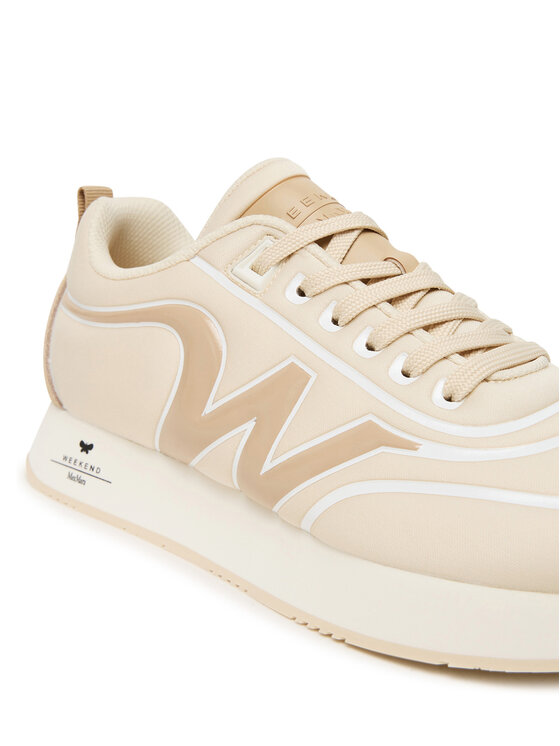 Weekend Max Mara Sneakersy Weekend Max Mara 2525766034650 Écru