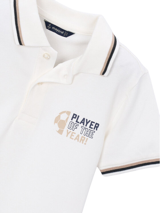 Mayoral Mayoral Polo 3108 Blanco Regular Fit