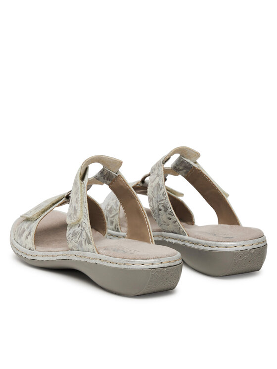 Rieker Nazouváky Rieker 659X6-80 Stříbrná