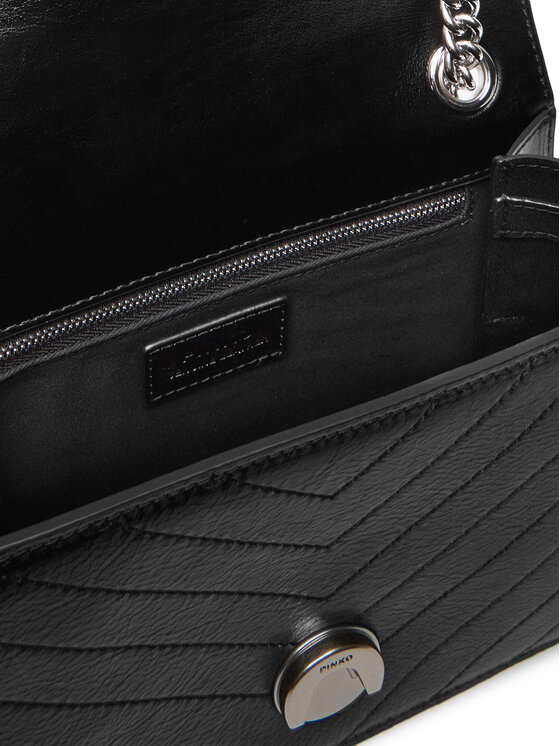 PINKO Geantă PINKO Love One Light Mini Al 25-26 PLTT 106173 A2JC Negru