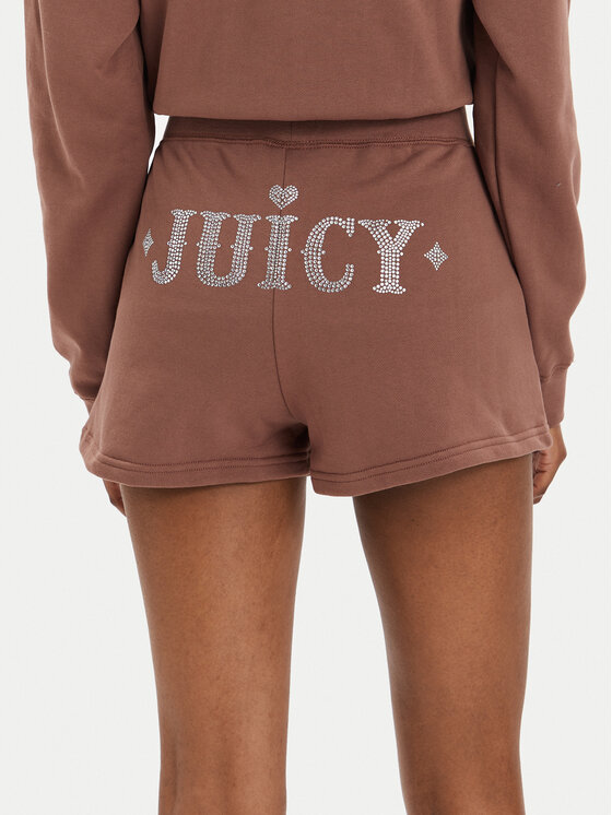 Juicy Couture Juicy Couture Pantalones cortos deportivos Sully Rodeo JCBHS223825 Marrón Regular Fit