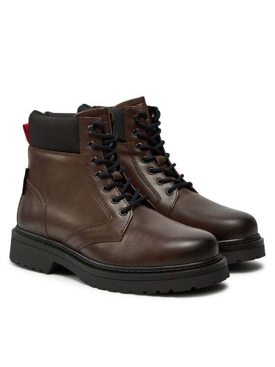 Tommy Jeans Planinarske cipele Tommy Jeans Tjm Lace Up Boot EM0EM01446 Smeđa