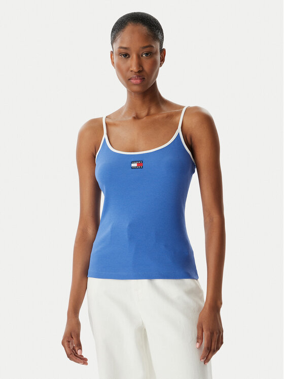 Tommy Jeans Tommy Jeans Top DW0DW22261 Azul Slim Fit