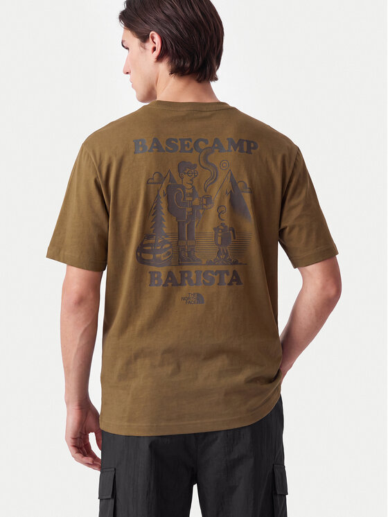 The North Face The North Face Camiseta Basecamp Barista Rlx Ss NF0A8JAA Marrón Relaxed Fit