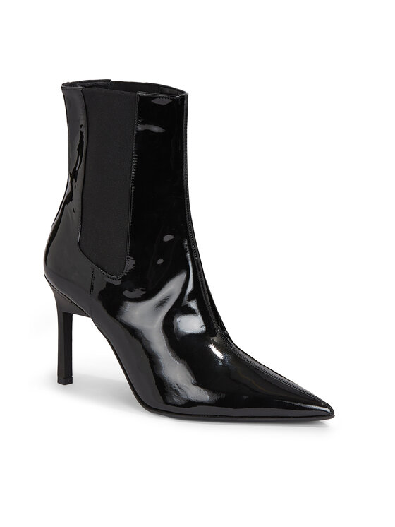 Calvin Klein Botines Calvin Klein Geo Stiletto Chelsea Boot 90-Pat HW0HW01809 Negro