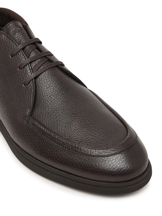 BOSS Botines planos BOSS Sienne 50573356 Marrón oscuro