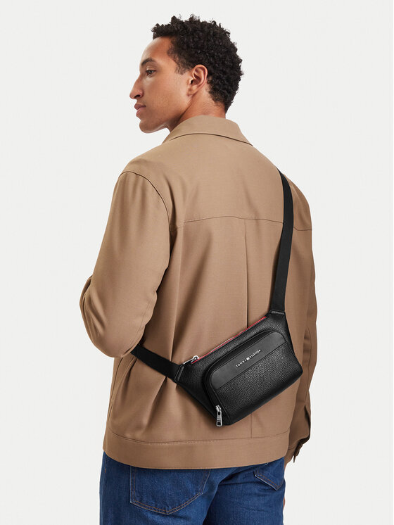Tommy Hilfiger Ledvinka Tommy Hilfiger Th Central Bumbag AM0AM14755 Černá