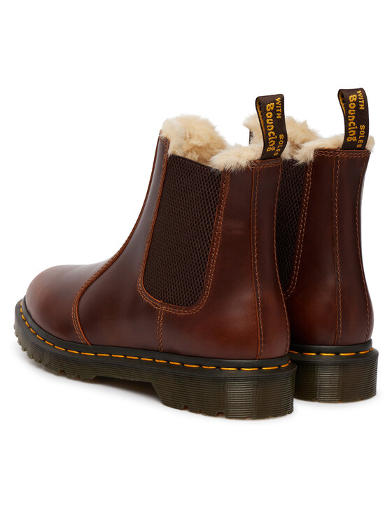 Dr. Martens Bokacsizma Dr. Martens 2976 Leonore Faux Fur Lined DM23898243 Barna