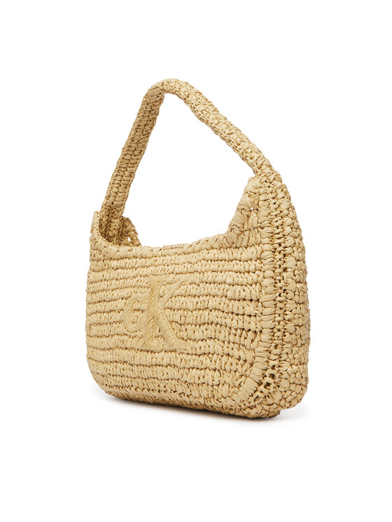 Calvin Klein Τσάντα Calvin Klein Bold Ck Raffia Sm Shoulder Bag LV04F3449G Καφέ