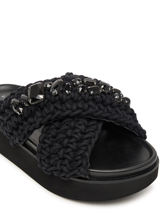 Inuikii Шльопанці Inuikii Woven Stones Platform 1004.005.0043 Чорний