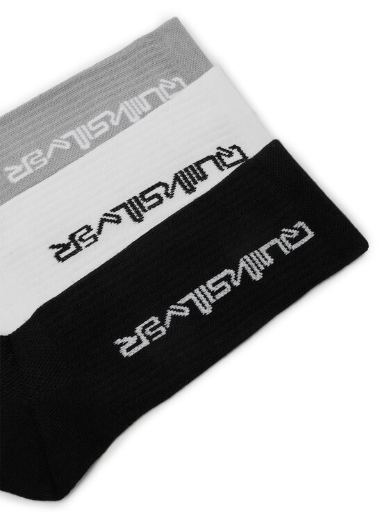 Quiksilver Garās zeķes Quiksilver AS_QUIKSILVER_100W_SS25 (3-PACK) Balts