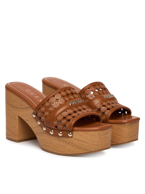 Guess Шльопанці Guess FLJ2LL LEA04 Коричневий