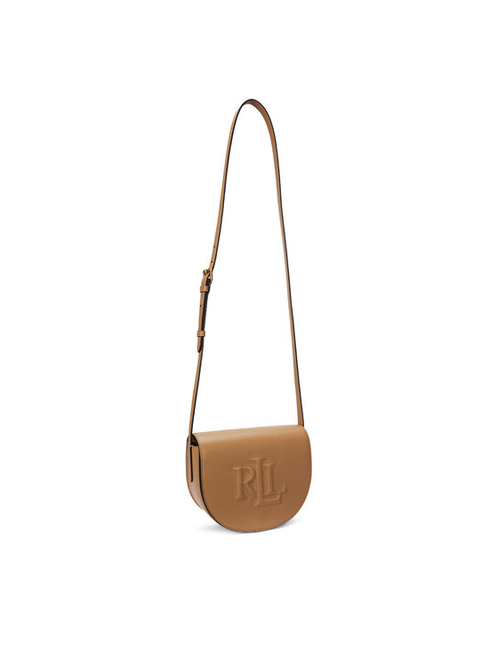 LAUREN RALPH LAUREN Borsetta LAUREN RALPH LAUREN Witley Leather Medium Embossed Logo Crossbody Bag 431950130008 Marrone