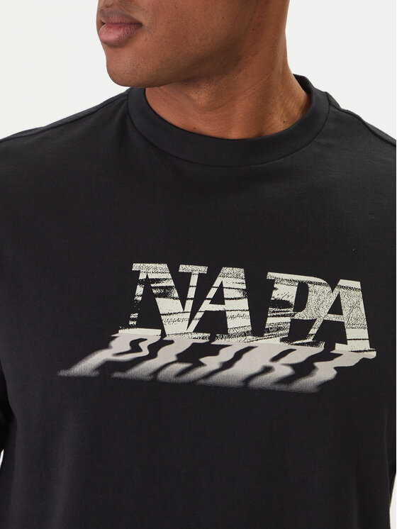Napapijri Napapijri Camiseta Lodestar NP0A4FGY Negro Regular Fit