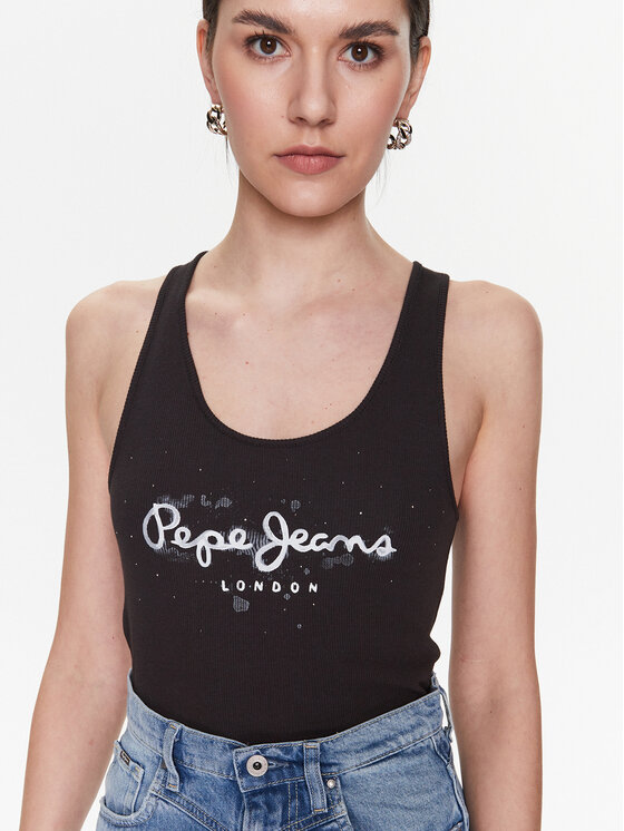 Pepe Jeans Pepe Jeans Top Ozella PL505474 Nero Regular Fit