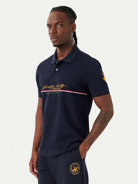 Beverly Hills Polo Club Beverly Hills Polo Club Polo P-SS26M-P2528 Azul marino Regular Fit