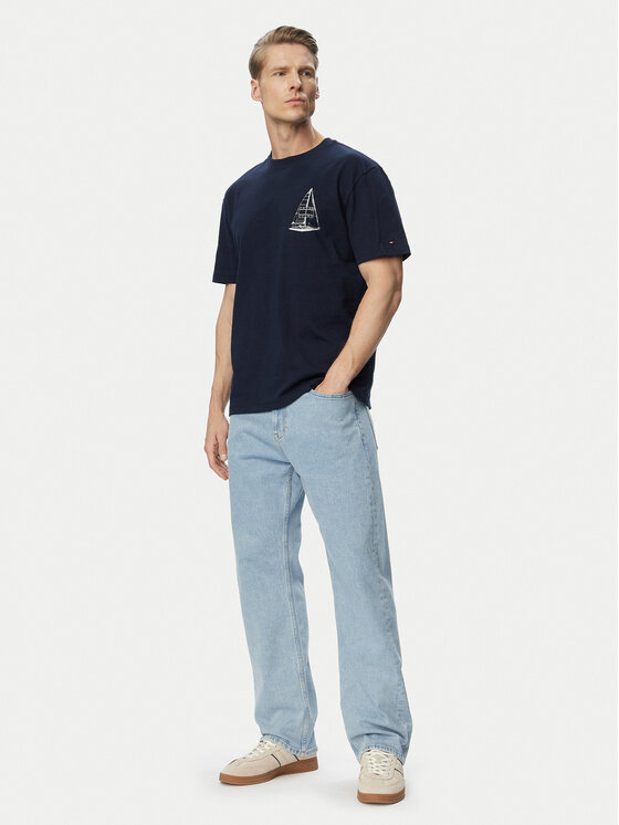 Tommy Jeans Tommy Jeans Camiseta Sailboat DM0DM23184 Azul marino Regular Fit