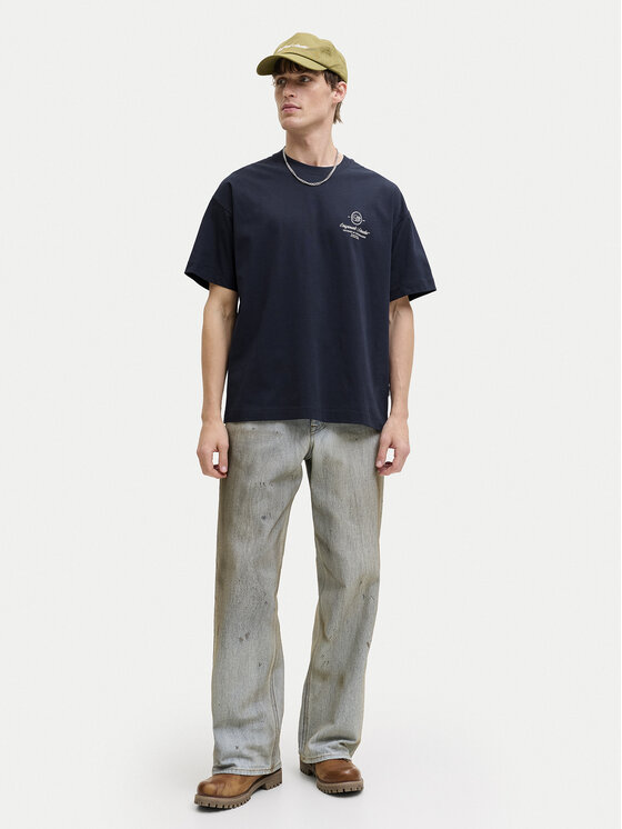 Jack & Jones Jack & Jones Majica Niagara 12293422 Mornarsko modra Regular Fit