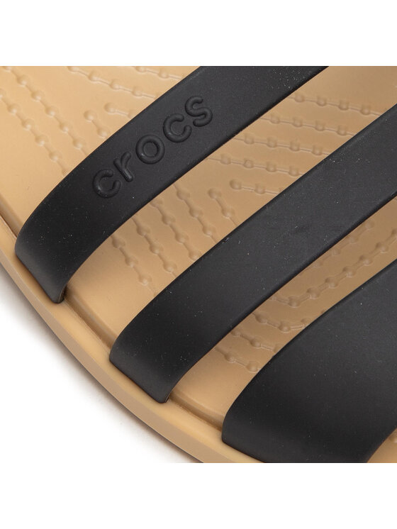 Crocs Сандали Crocs Tulum Open Flat W 206109 Черен