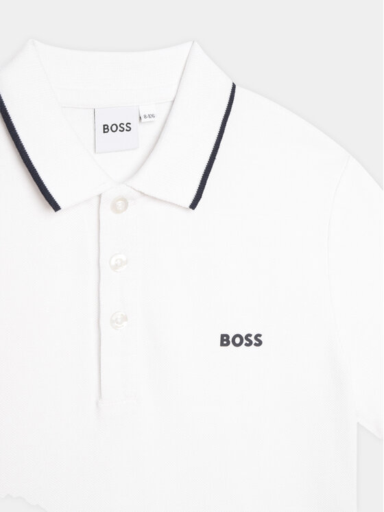 BOSS Boss Polo marškinėliai J25P26 D Balta Regular Fit