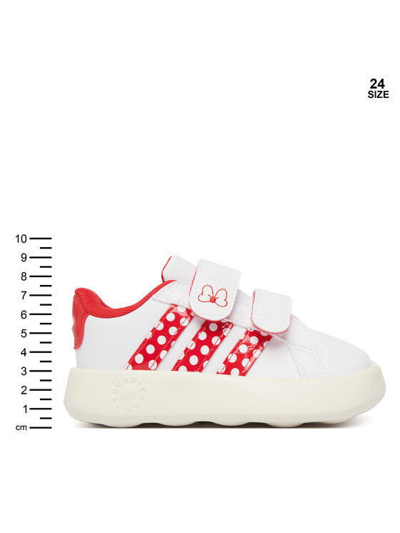 adidas Sneakersy adidas Adidas Disney Minnie Mouse Grand Court Shoes Infants KI9528 Biela