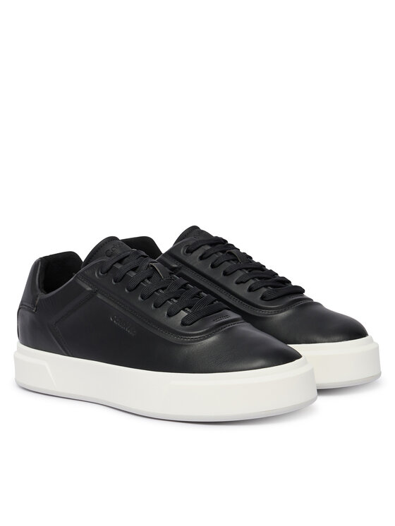 Calvin Klein Sneakersy Calvin Klein Basket Cupsole Oxf Lup Hf Lth YM0YM01452 Czarny