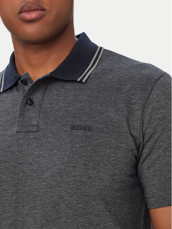 BOSS Boss Поло Peoxfordnew 50507814 Cиній Relaxed Fit