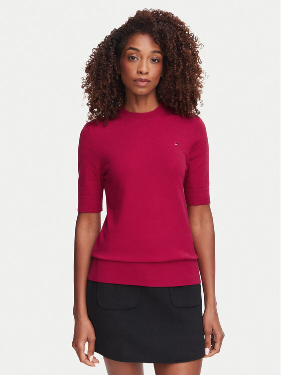 Tommy Hilfiger Tommy Hilfiger Maglione WW0WW49705 Rosso Slim Fit