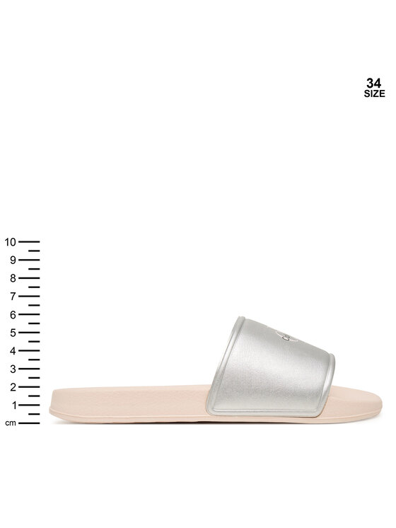 Calvin Klein Klapki Calvin Klein V3A0-83268-1367 Srebrny