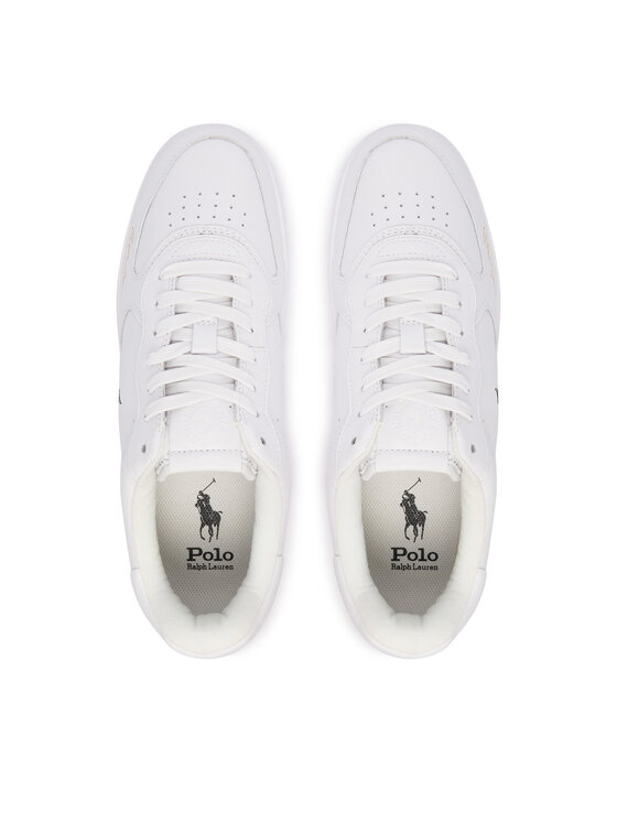 Polo Ralph Lauren Sneakersy Polo Ralph Lauren Master Ct Sig 809P17938001 Biela