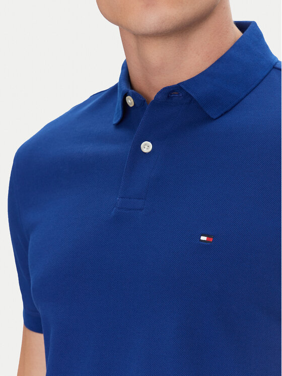 Tommy Hilfiger Tommy Hilfiger Polo majica 1985 MW0MW17770 Modra Regular Fit