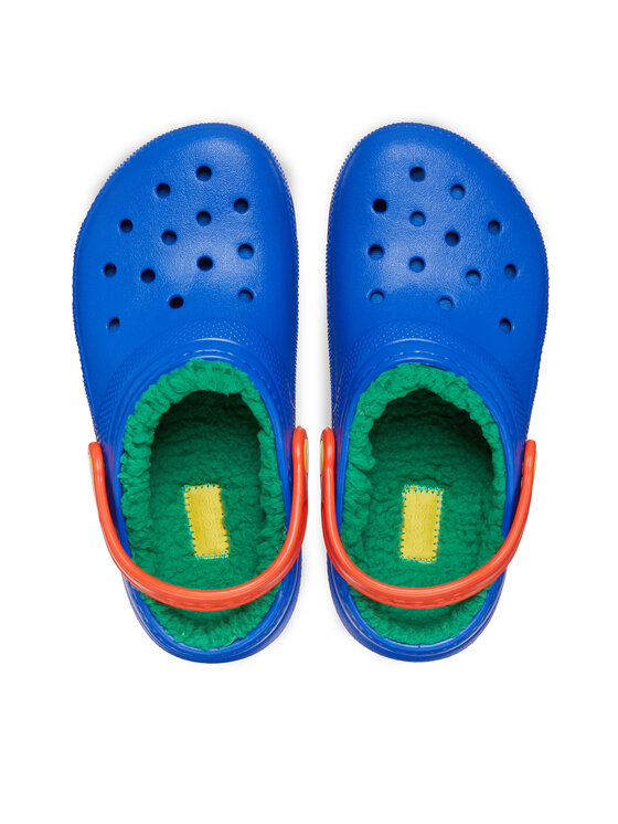Crocs Natikače Crocs Classic Lined Clog Kids 207010 Plava