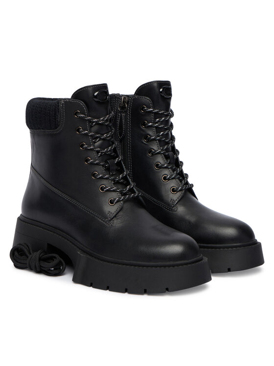 Coach Kotníková obuv Coach Leah Platform CCH88 Černá