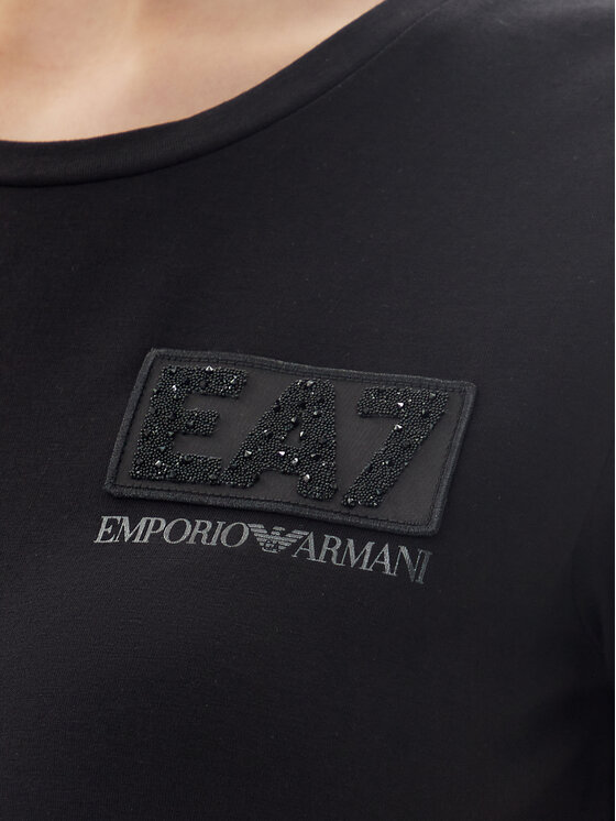 EA7 Emporio Armani EA7 Emporio Armani Футболка 7W000492 AF10373 UC001 Чорний Regular Fit