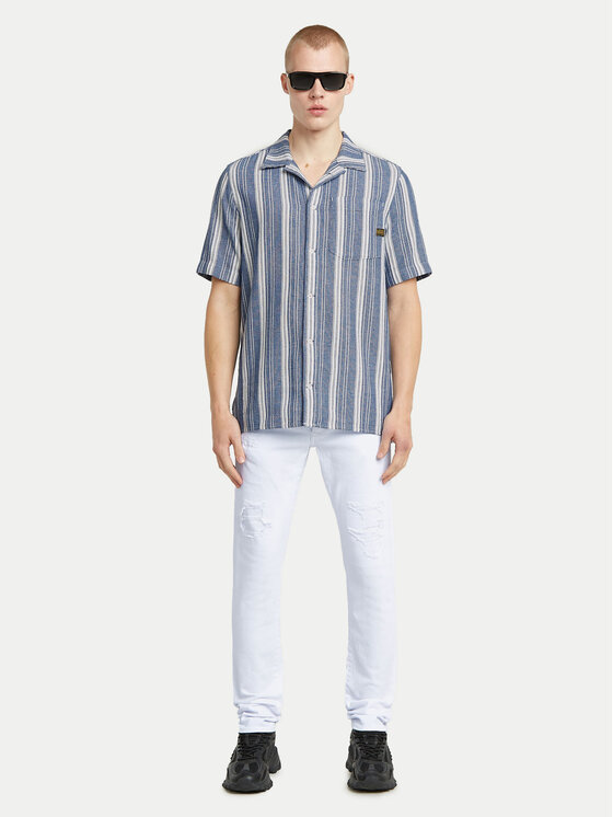G-STAR G-Star Raw Marškiniai One Pocket D26183-D916 Mėlyna Regular Fit
