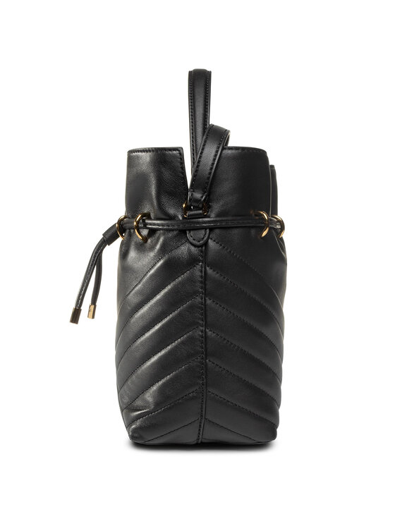 Tory Burch Сумка Tory Burch Kira Chevron Mini Bucket Bag 73561 Чорний