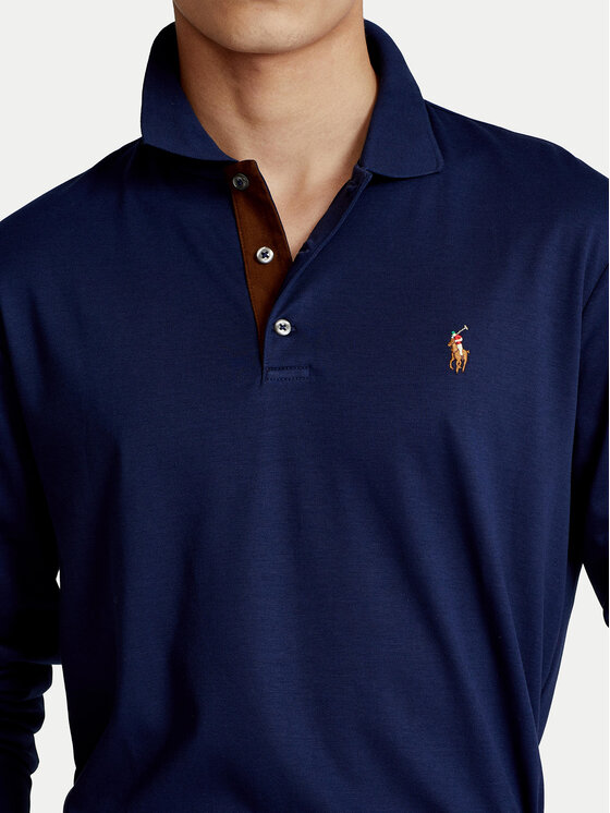Polo Ralph Lauren Polo Ralph Lauren Поло 710671785001 Cиній Slim Fit
