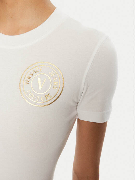 Versace Jeans Couture Versace Jeans Couture Футболка 78HAHT00 Білий Regular Fit