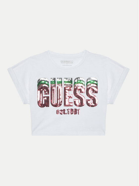 Guess Guess T-shirt J5RI10 K8HM4 Bianco Regular Fit