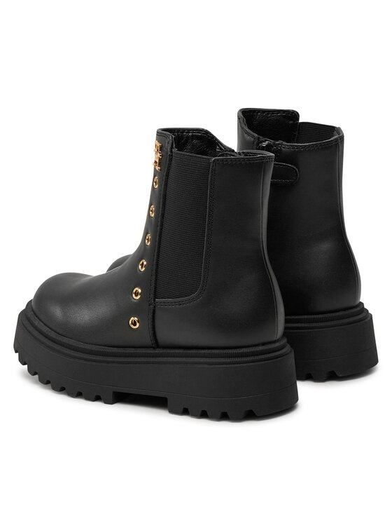 Tommy Hilfiger Botki Tommy Hilfiger Chelsea Boot T3A5-33578-1351 M Czarny