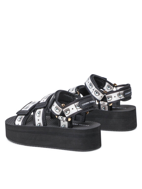 Chiara Ferragni Sandále Chiara Ferragni CF2961-001 Čierna