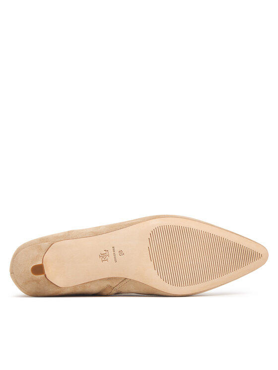 LAUREN RALPH LAUREN Škornji LAUREN RALPH LAUREN Frncsa Bt Hl Bo Bte 802P15722001 Bež