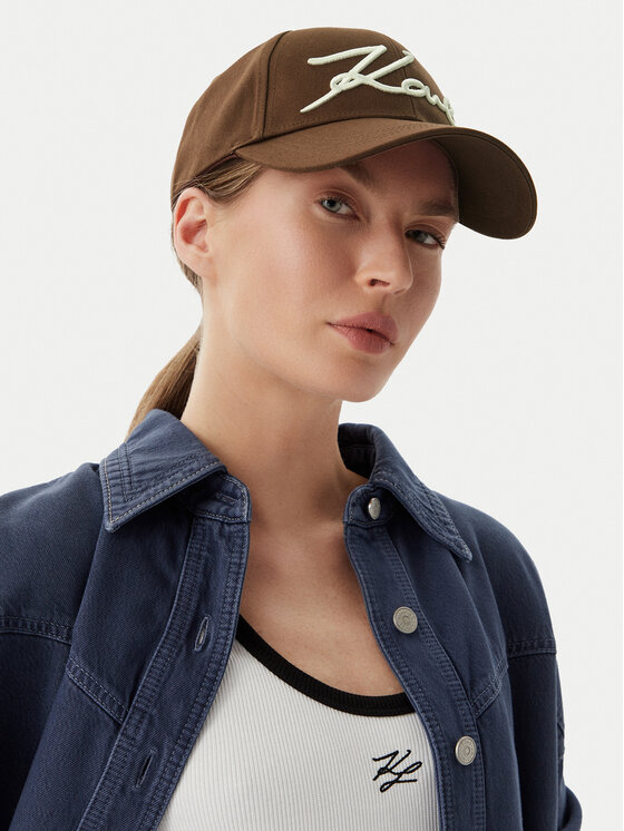 KARL LAGERFELD Gorra con visera KARL LAGERFELD B1W33009 Marrón