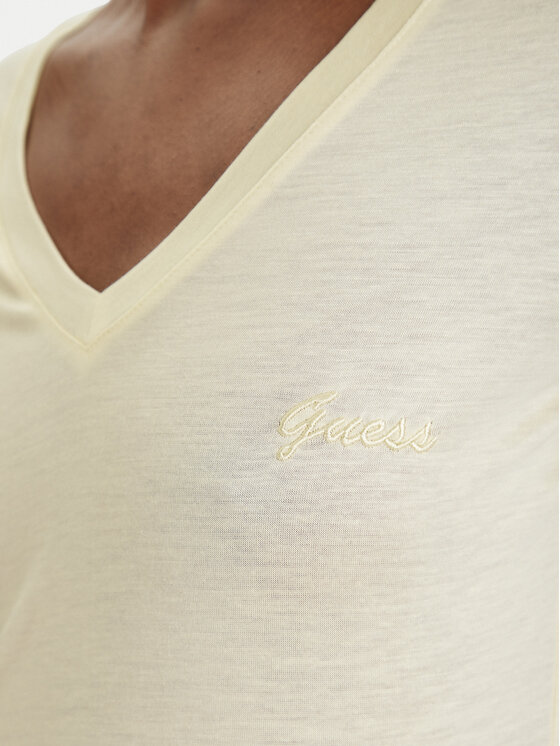 Guess Guess T-shirt W5GP31 KCSX2 Giallo Classic Fit
