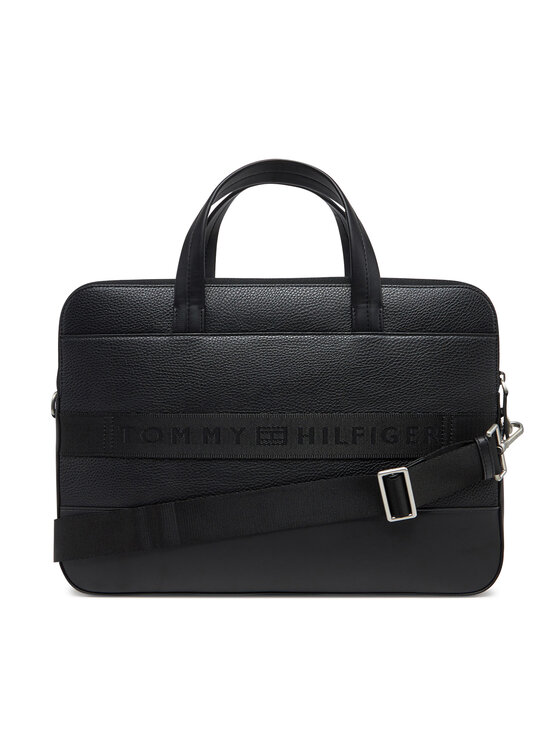 Tommy Hilfiger Laptoptáska Tommy Hilfiger Th Central Computer Bag AM0AM13203 Fekete