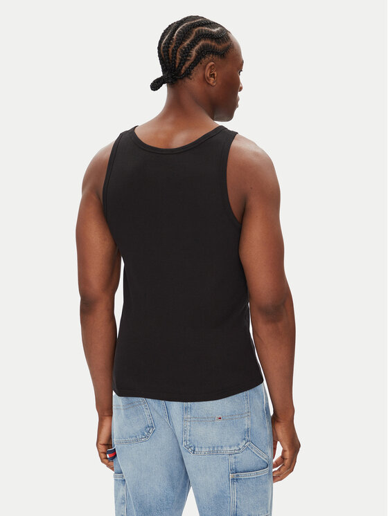Tommy Jeans Tommy Jeans Tank top Classic Flag DM0DM21927 Crna Slim Fit