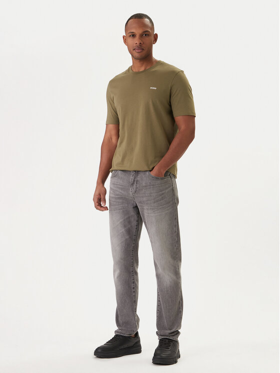 HUGO HUGO Camiseta Dero222 50466158 Caqui Regular Fit